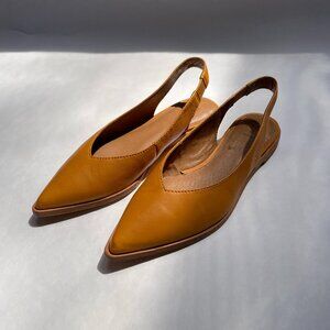 Frye | Size 7 | Kenzie Slingback | Mustard | Leather